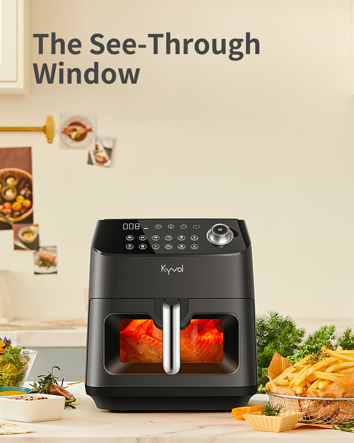 Kyvol Epichef AF600 Air Fryer6QT Large Capacity With Wifi Smart Control