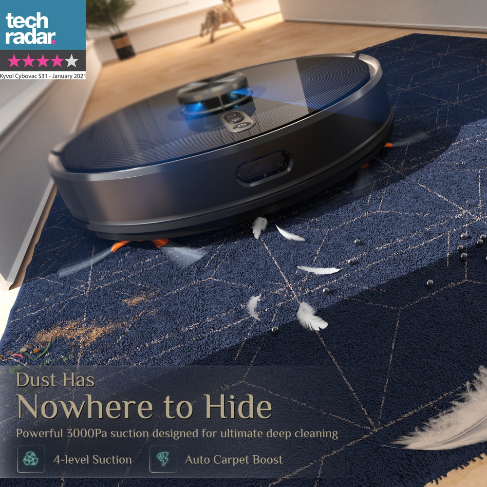 Kyvol Cybovac S31 Robot Vacuum The Smart Laser Robot Vacuum With Self-Emptying Dustbin