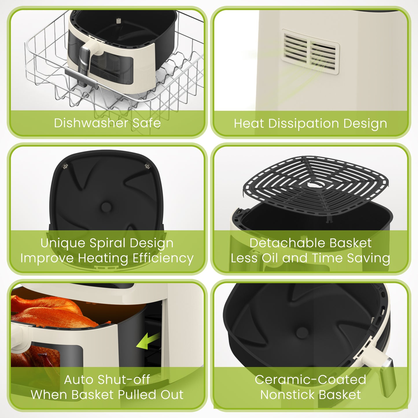 Kyvol Epichef AF700 Air Fryer | Beige