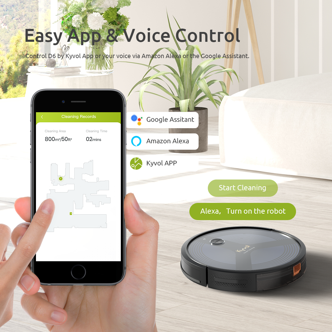 Cybovac D6 Robot Vacuum Cleaner The best cleaning and mopping helper