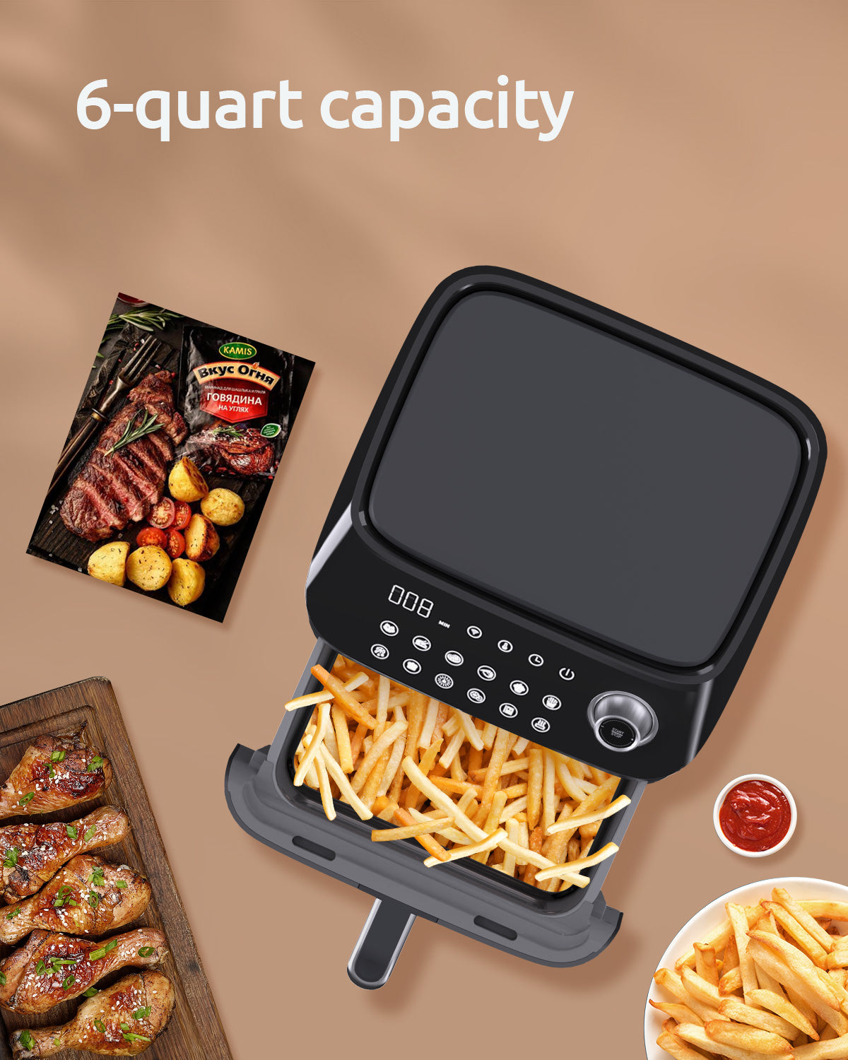 Epichef AF600W Air Fryer Taste The Same But Healthier