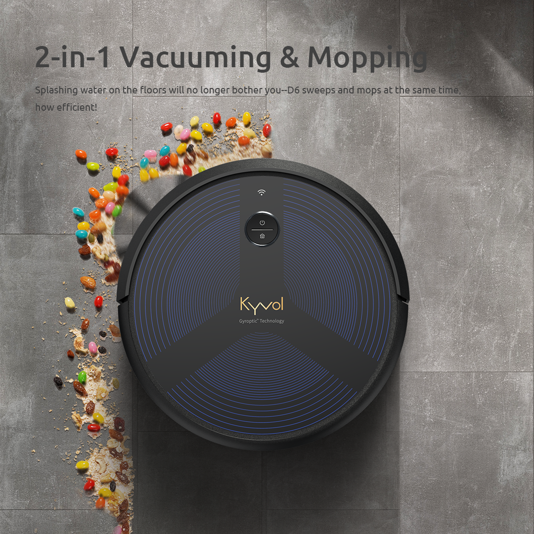 Cybovac D6 Robot Vacuum Cleaner The best cleaning and mopping helper