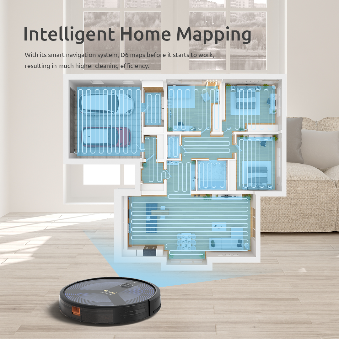 Cybovac D6 Robot Vacuum Cleaner The best cleaning and mopping helper